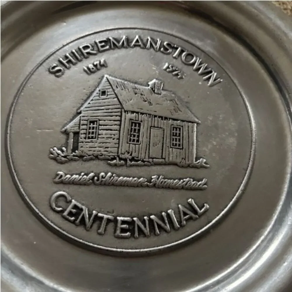 Shiremanstown Pennsylvania Centennial 1871-1971 Pewter Collectors Plate Wilton